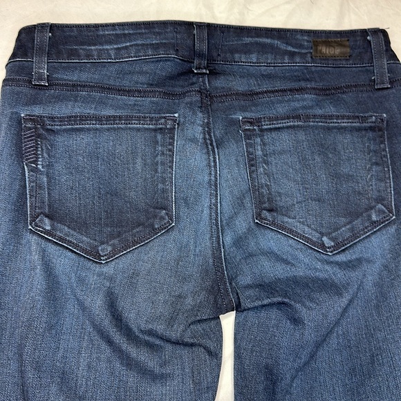 Paige Manhattan Bootcut Jeans Size 26 Clayton Dark Wash Stretch EUC - Picture 12 of 15
